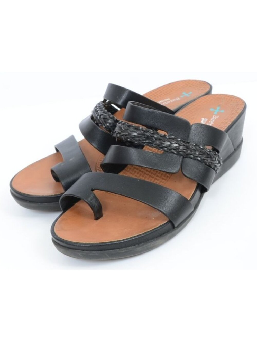Baretraps Posture Dallon Women's 8 Toe-Ring Woven Strap Wedge Slip-on Sandal - Picture 9 of 9